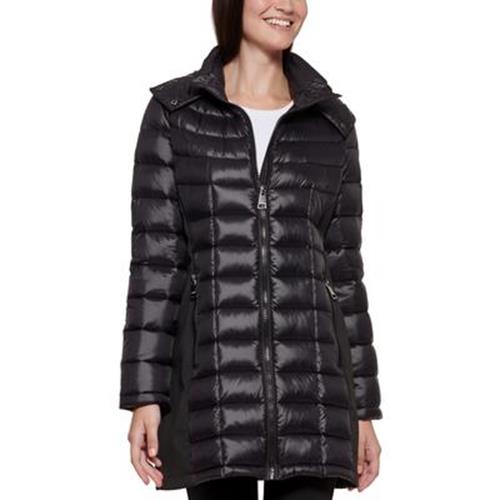 Calvin Klein Women's Hooded Down Packable Puffer Coat Black XS