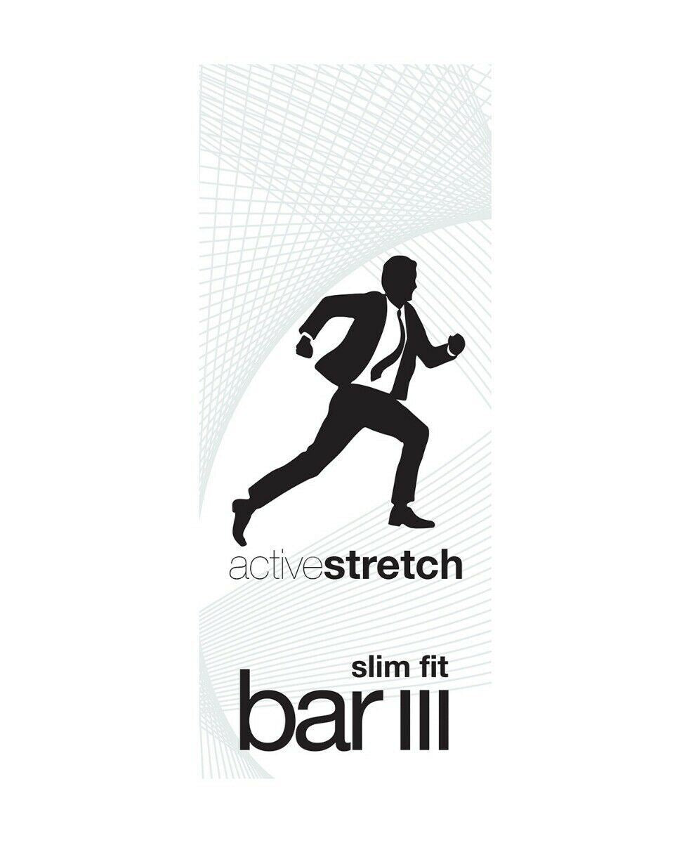 Bar III Men's Suit Jacket 46R Charcoal Grey Slim-Fit Active Stretch