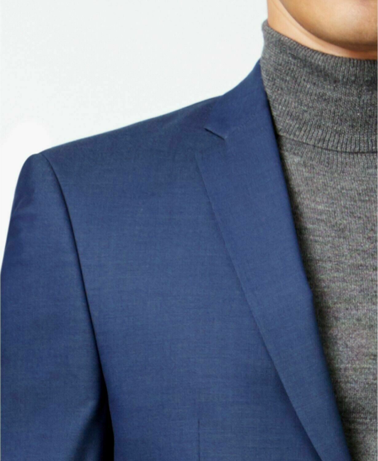 Andrew Marc Men's Stretch Classic-Fit Blue Neat Suit Jacket 36S