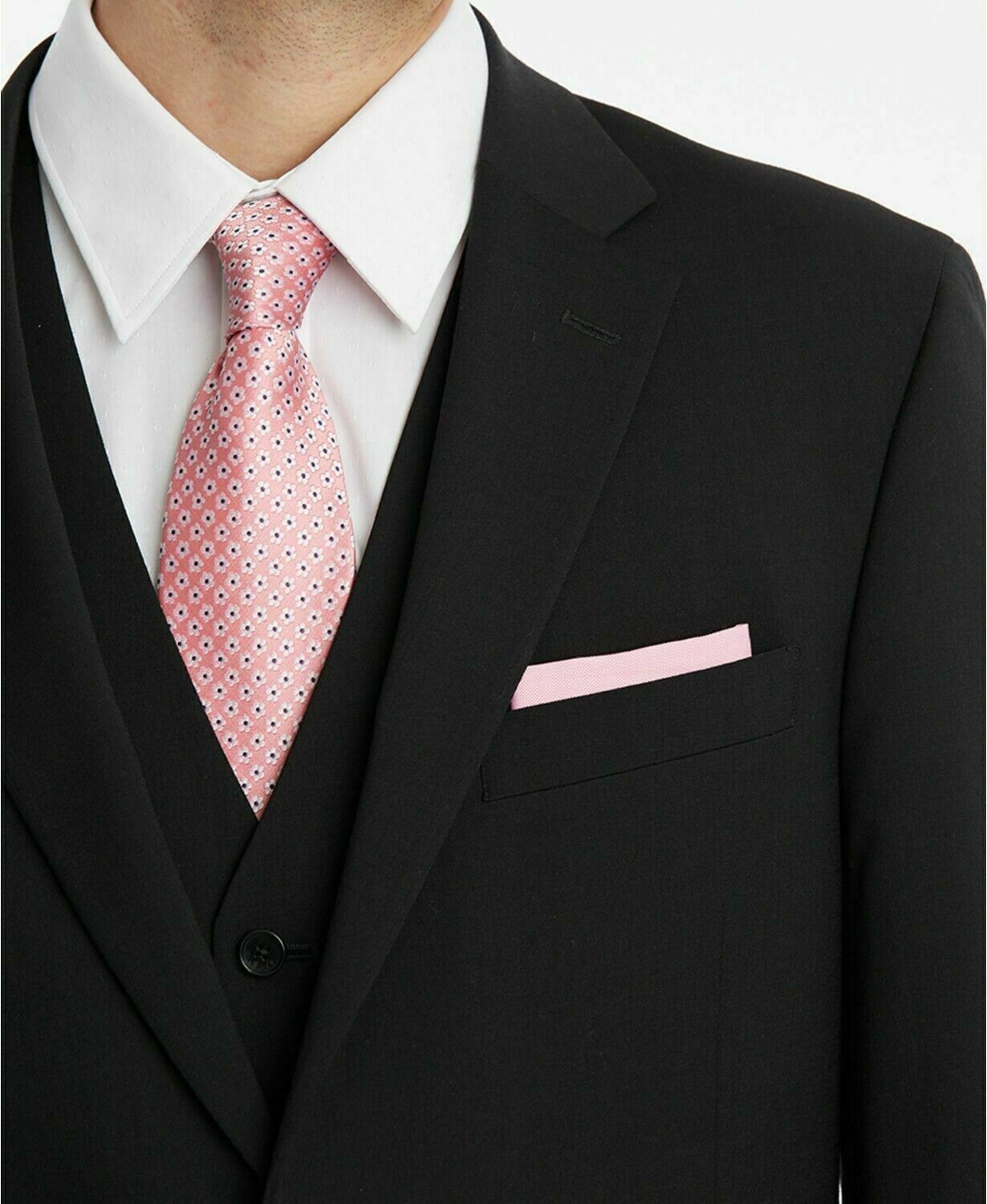Tommy Hilfiger Men's Suit Jacket 38S Black Modern-Fit TH Flex Stretch