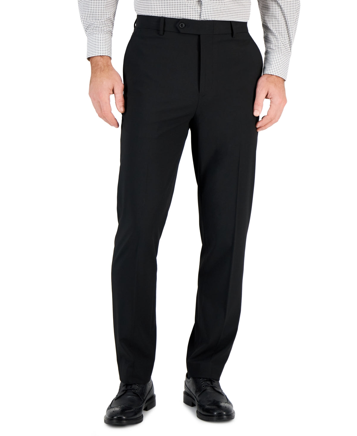 VINCE CAMUTO Men's Suit Pants Black 33 x 30 Slim-Fit Spandex Super-Stretch