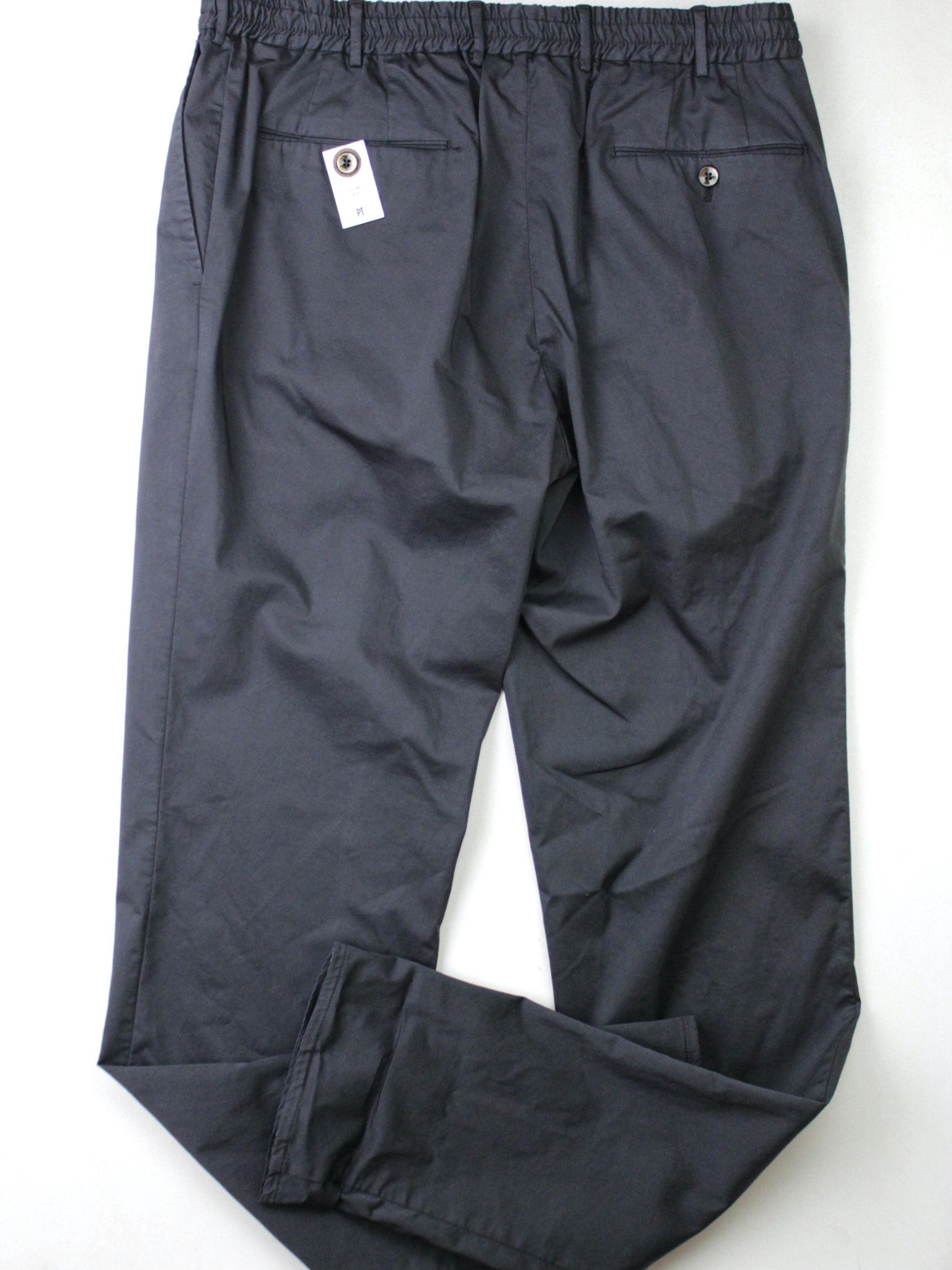 PT Torino PT01 Cotton Blend Double Face Slim Fit Jogger Pants Black 48 / US 30