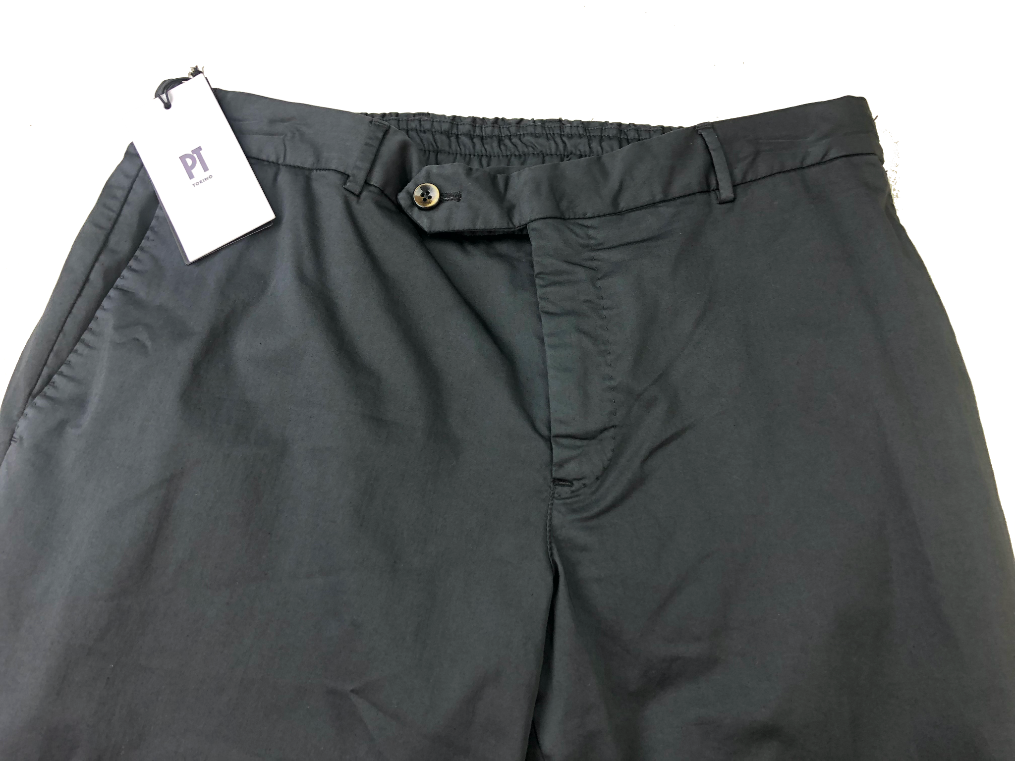 PT Torino PT01 Cotton Blend Double Face Slim Fit Jogger Pants Black 48 / US 30