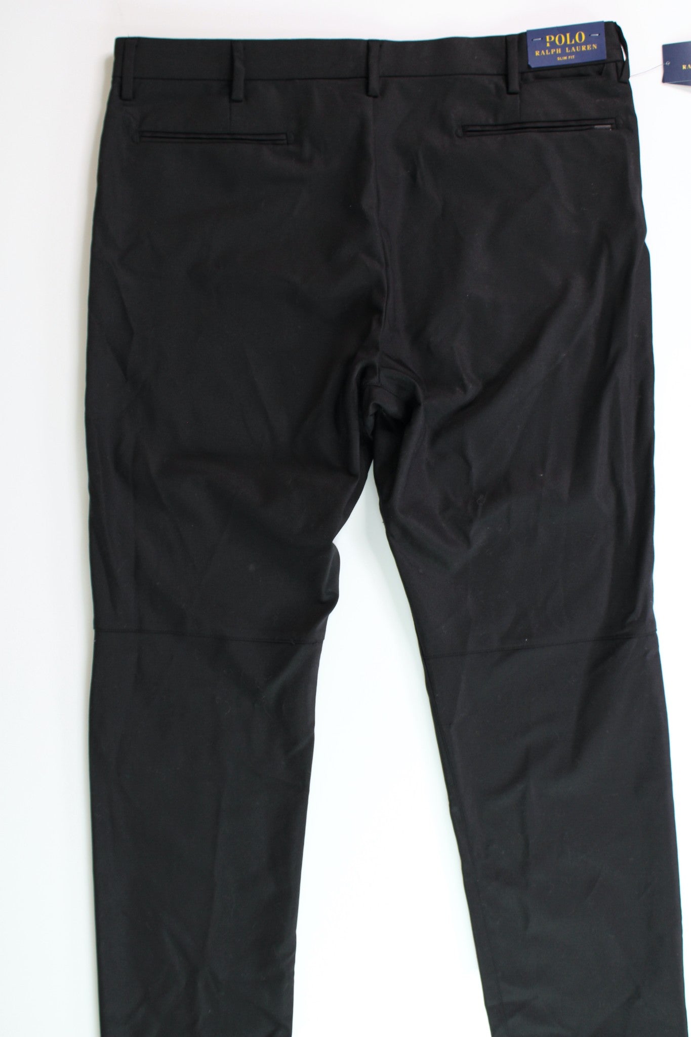 Polo Ralph Lauren Mens SlimFit Stretch Dobby Pants 40 x 32 Black