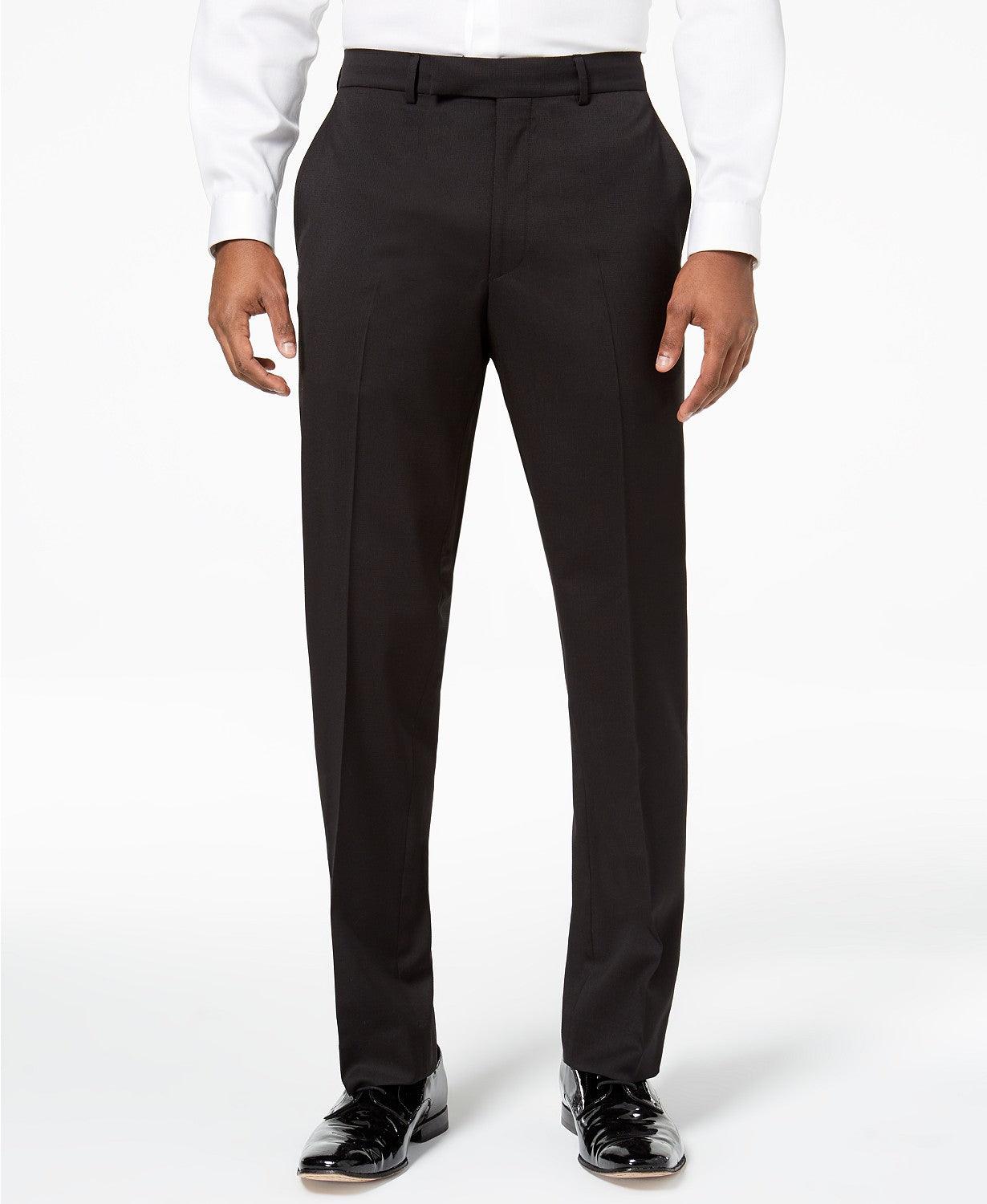 Kenneth Cole Mens Tuxedo Suit 38S / 31 x 32 Flex Slim-Fit Black Notch Lapel - Bristol Apparel Co