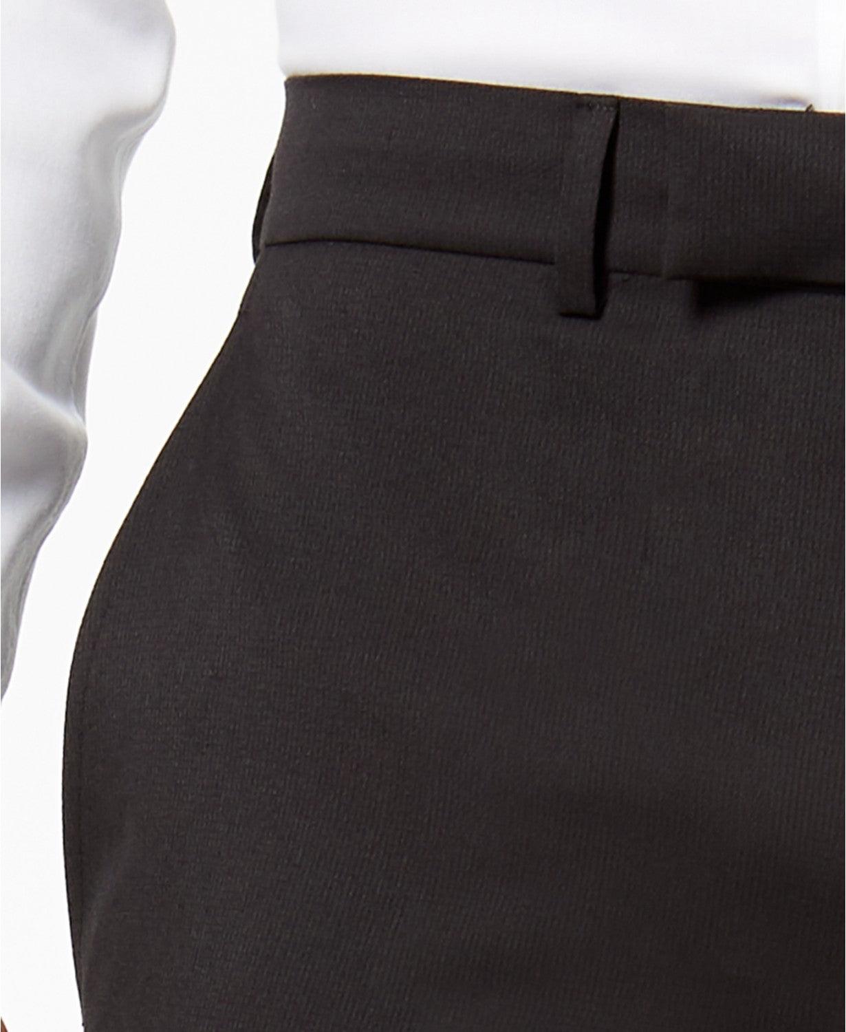 Kenneth Cole Mens Tuxedo Suit 38S / 31 x 32 Flex Slim-Fit Black Notch Lapel - Bristol Apparel Co