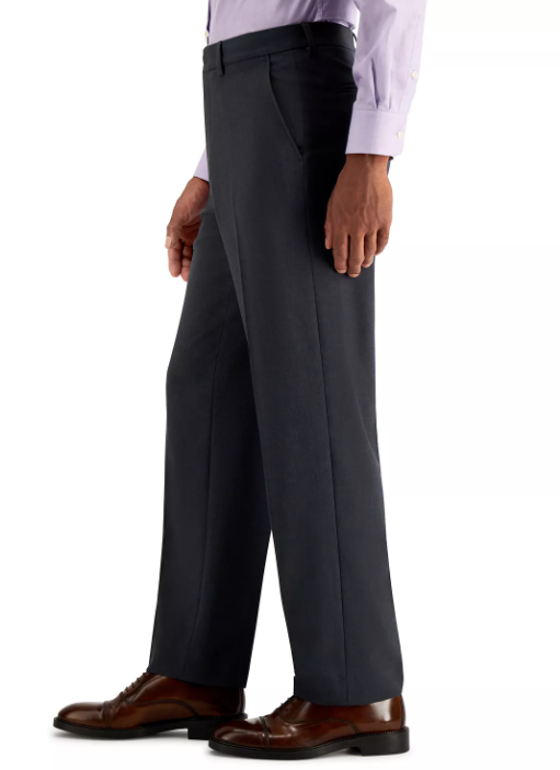 NAUTICA Men's Performance Stretch Modern-Fit Dress Pants Charcoal 34 x 32