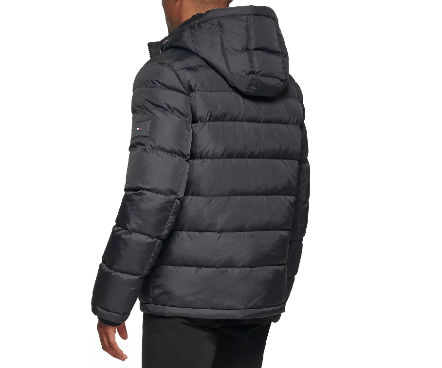 Tommy Hilfiger Men's Quilted Puffer Jacket Black Small Large