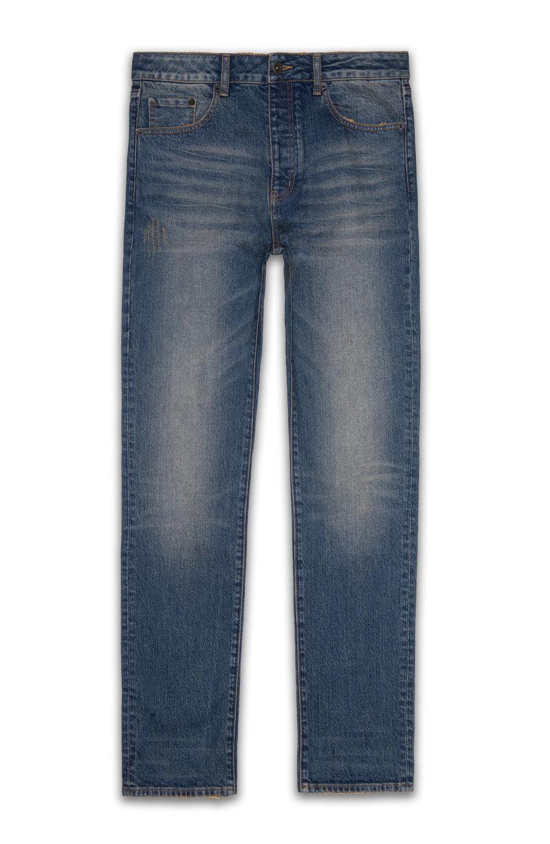 Six Week Residency Mens Jeans Size 32 CACTUS DIRTY INDIGO SLIM STRAIGHT - Bristol Apparel Co